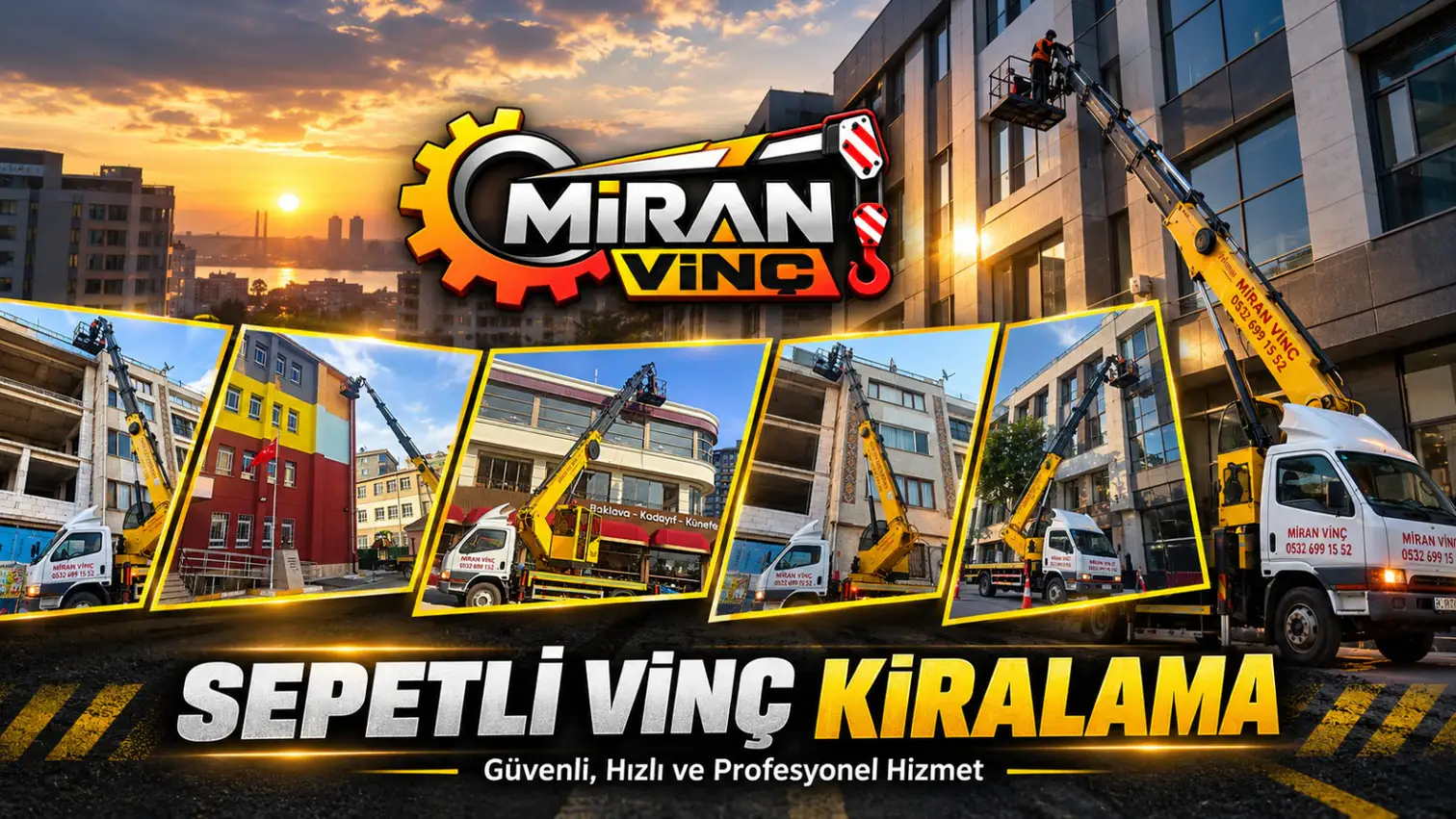 Temsili görsel: Acil Sepetli Vinç Kiralama